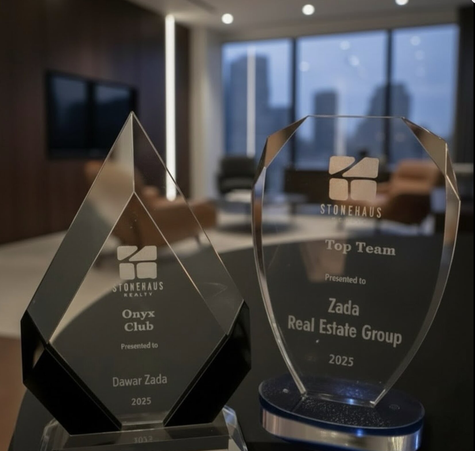 Stonehaus Realty 2025 Top Team and Onyx Club awards presented to Zada Group